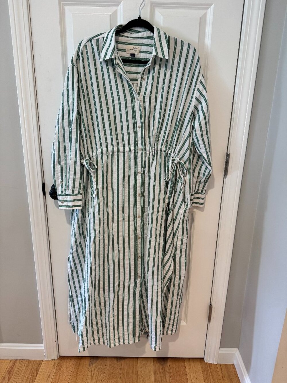 Universal Thread Striped Maxi Shirt Dress - Size Small